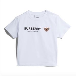 Burberry Vintage Check Bear Logo T-Shirt, Size 6M